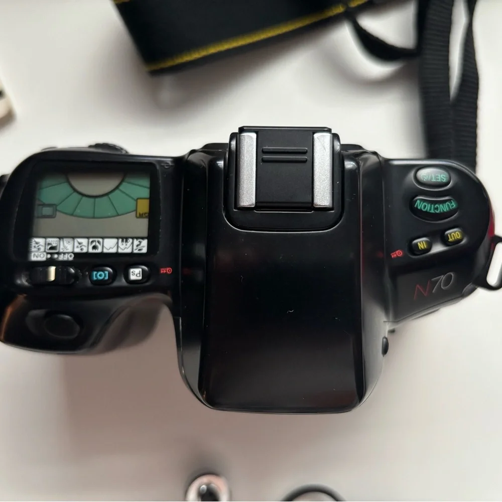Nikon N70 SLR Camera Body with Branded Strap and Accessories